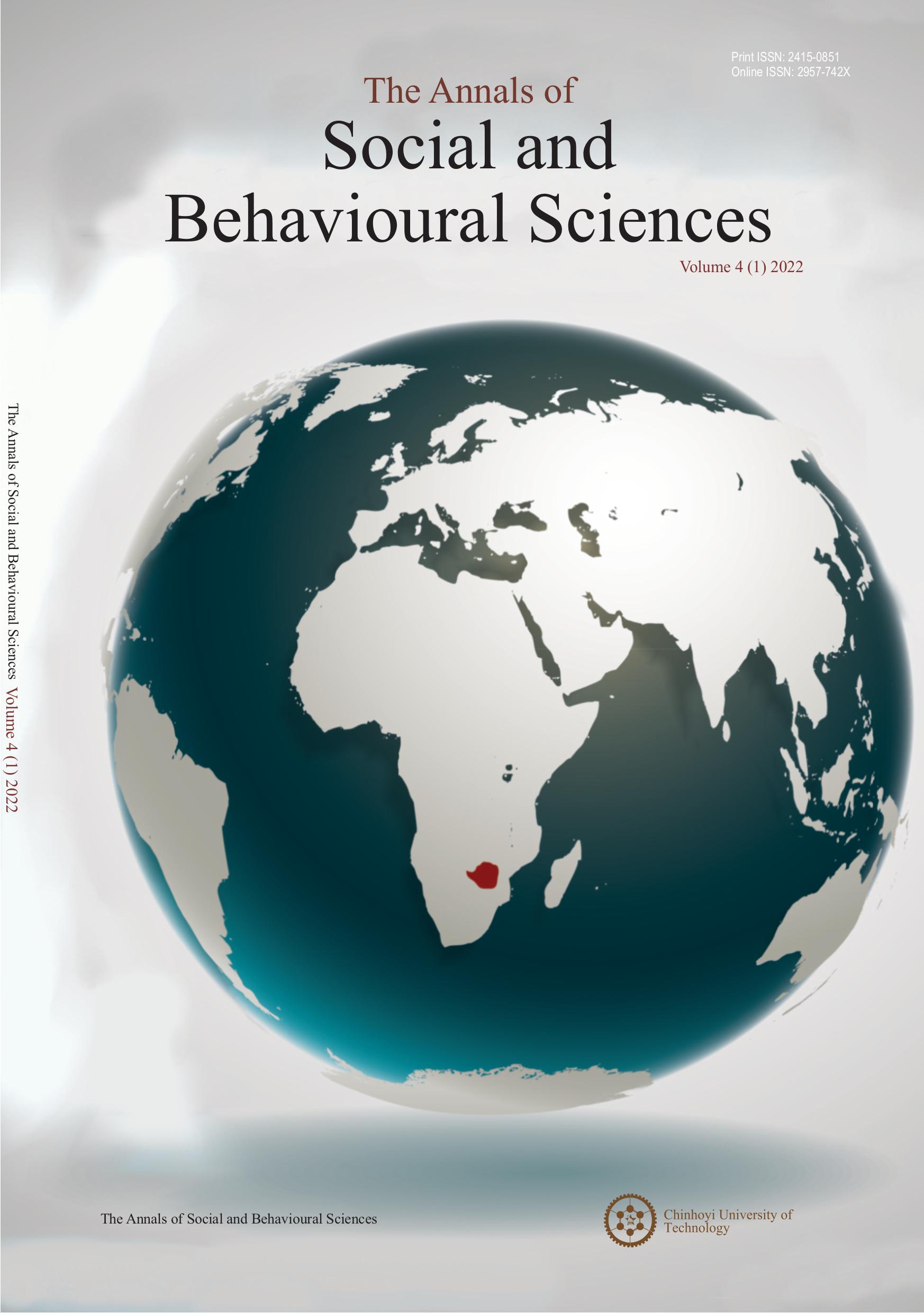 					View Vol. 4 No. 1 (2022): Annals of Social and Behavioural Sciences Journal
				